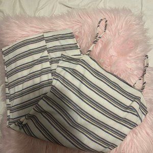 SHEIN Striped Summer Back Tie Cutout Dress